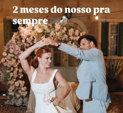 Ginasta Jade Barbosa comemora aniversário de casamento