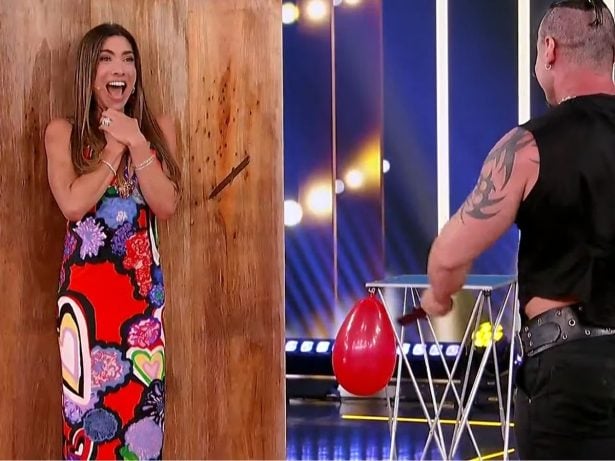 Patricia Abravanel encara número com facas e revive momento icônico de Silvio Santos