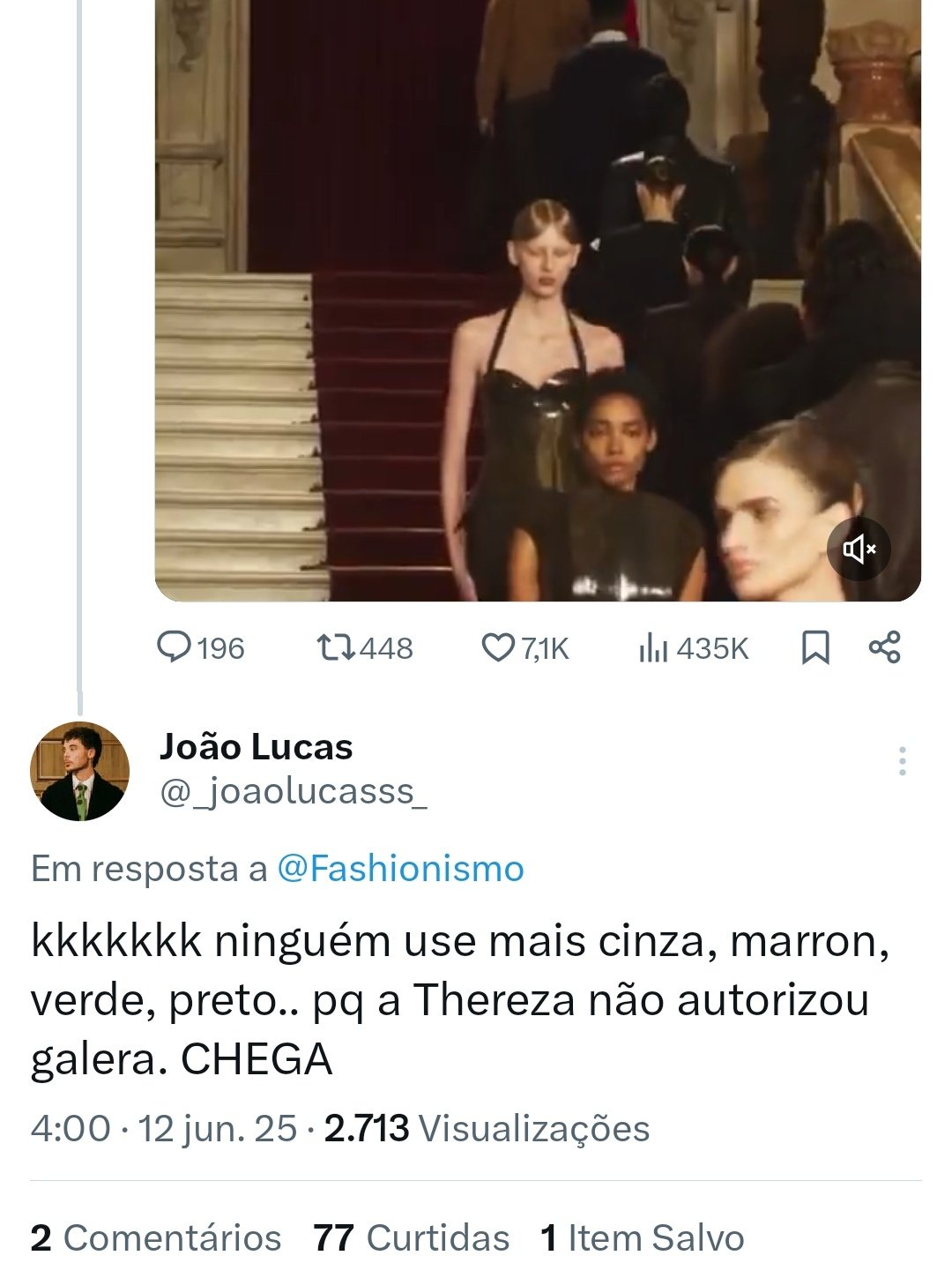 Reprodução: X/Thereza Chammas