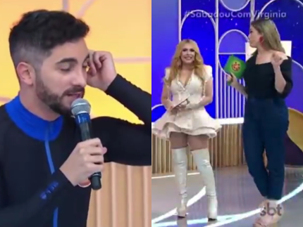 Deu química? Joelma ganha cantada de pretendente no “Sabadou com Virginia”