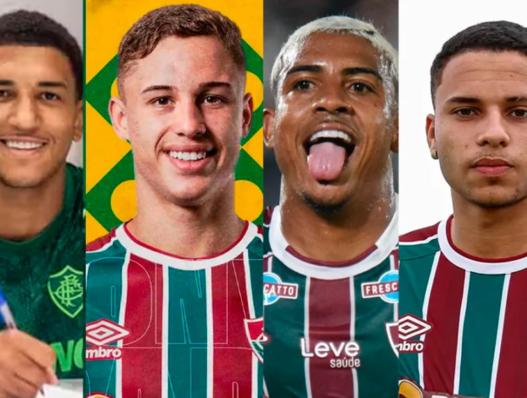 Quarteto de afastados pelo Fluminense. Foto: Reprodução