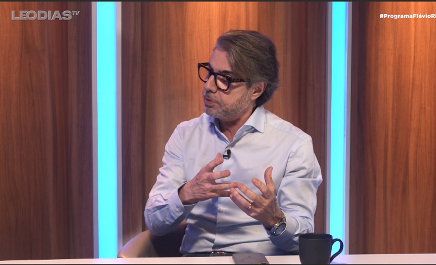 Apresentador João Kléber em entrevista ao "Programa Flávio Ricco" / LeoDias TV 