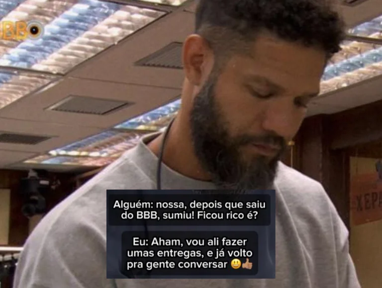 Juninho volta a trabalhar como motoboy após BBB 24