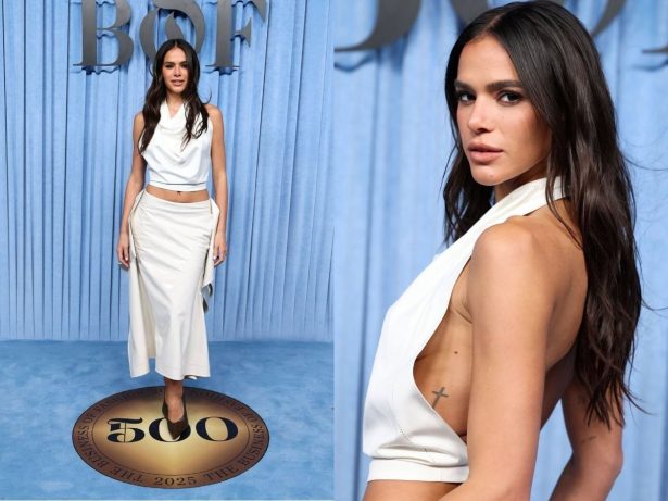 Bruna Marquezine desfila elegância com look no Business of Fashion em Paris