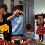 Gabriela Versiani faz surpresa para filho de Huff com Marília Mendonça na Disney