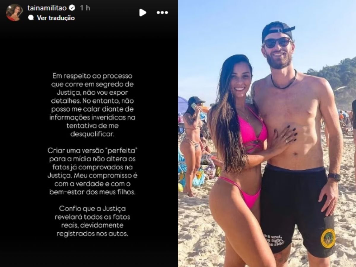 Reprodução: Instagram/@tainamilitao Reprodução: Instagram/@tainamilitao