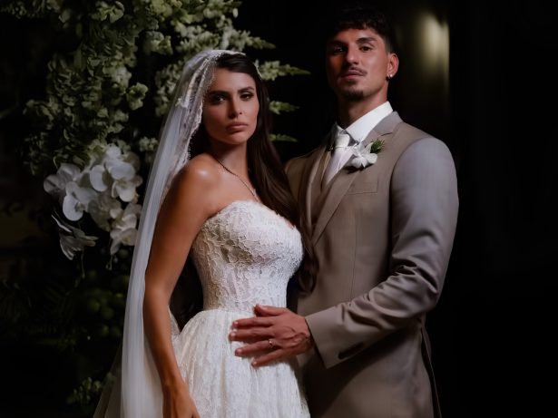 Gabriel Medina anuncia gravidez de Isabella Arantes no altar; saiba o nome do bebê