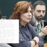Carla Zambelli escreve carta dentro da prisão e cita Moraes