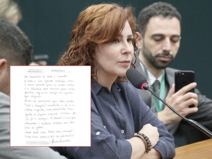 Carla Zambelli escreve carta dentro da prisão e cita Moraes
