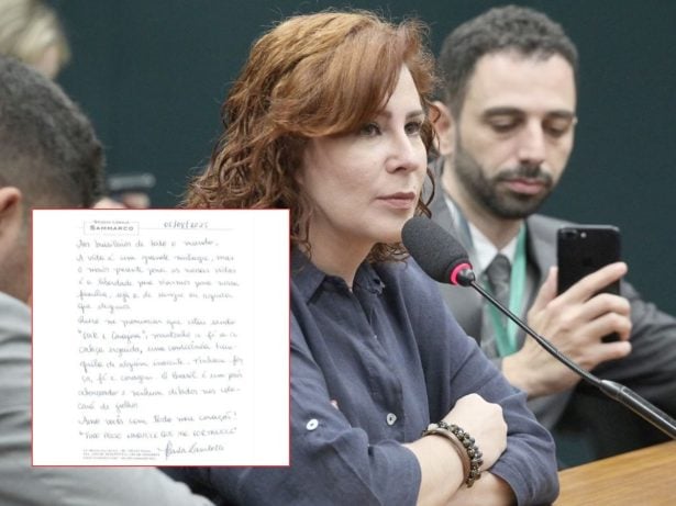 Carla Zambelli escreve carta dentro da prisão e cita Moraes