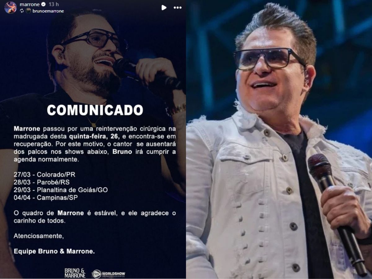 Reprodução: Instagram/@marrone @@iamluiz/Montagem