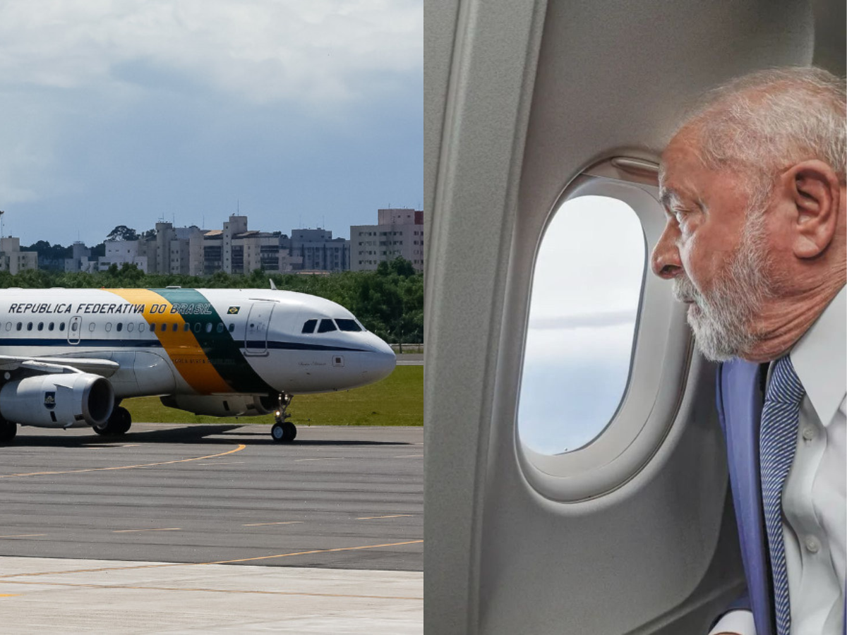 Lula e Aeronave presidencial VC-1 (Créditos: Rogério Melo, PR)