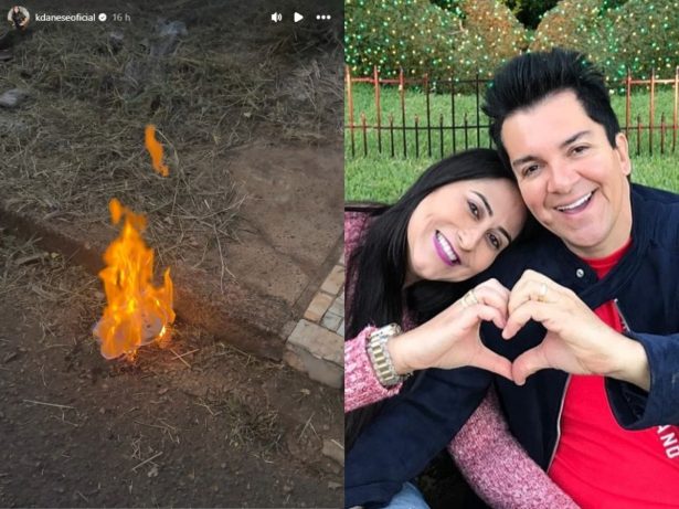Esposa de Regis Danese destrói Labubu após incêndio: “Nenhum mal terá poder sobre minha casa”