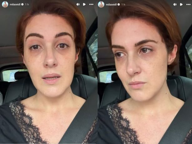 Mila Seidl aparece pela 1ª vez em vídeo após morte de Lito e faz apelo: “Não tirem foto”