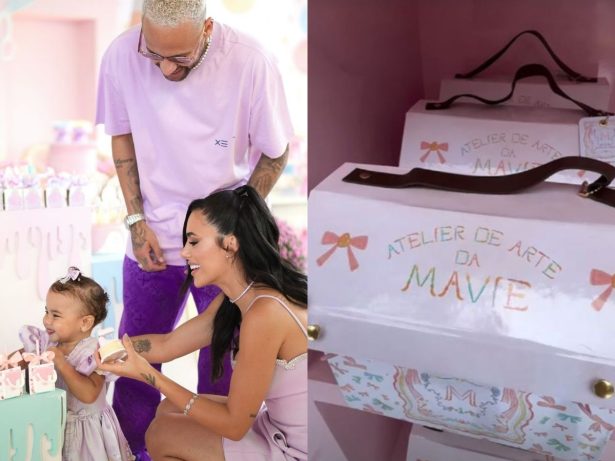 Decoradora exibe lembrancinhas da festa da filha de Neymar e Bruna Biancardi