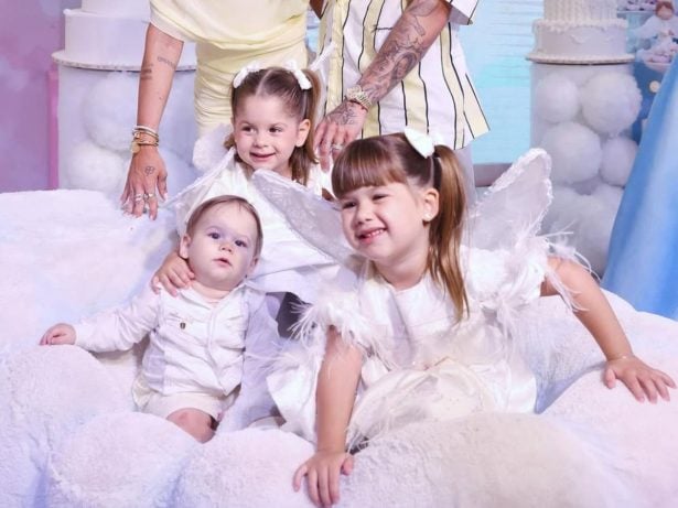 Os lookinhos de milhões dos filhos de Virginia para a festa de Maria Alice