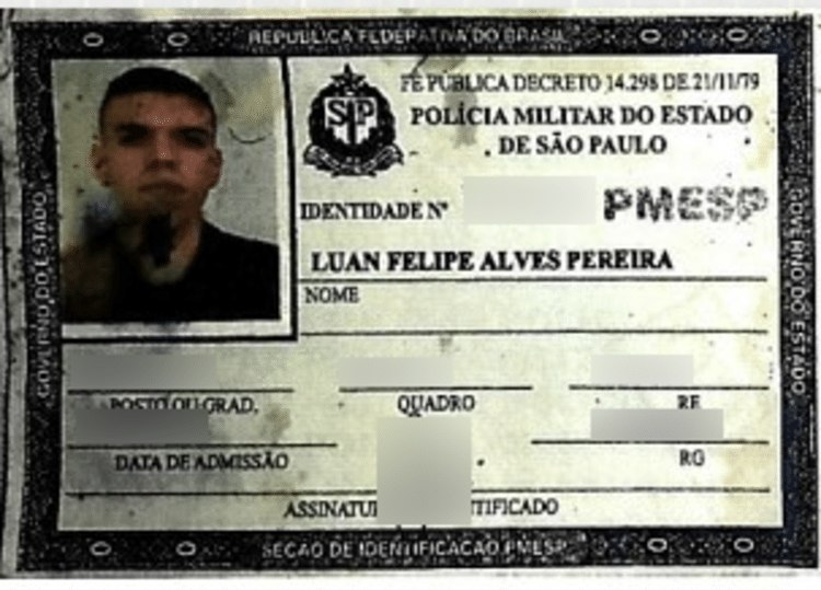 luan felipe alves pereira pm suspeito de jogar rapaz da ponte em sp