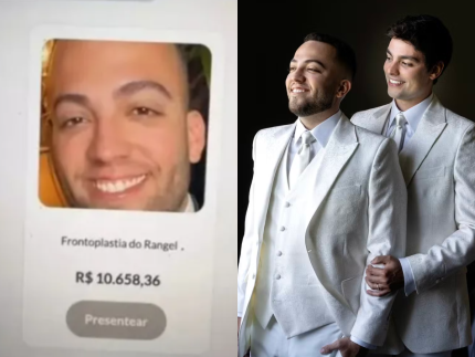 Lucas Rangel inclui Disney e plástica na lista de presentes de casamento