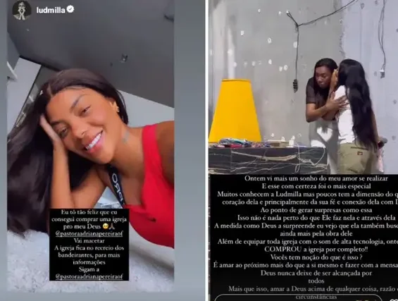 Ludmilla compra igreja evangélica no Rio de Janeiro: “Eu estou muito feliz”