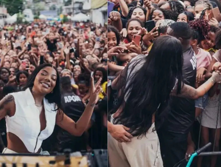 Ludmilla faz festa de Dia das Crianças com show em rua onde cresceu no Rio