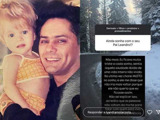 Filha de Leandro detalha experiência paranormal com o pai: “Não sei explicar isso”