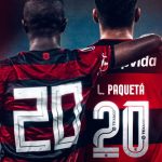 Paquetá volta ao Flamengo, veste a 20 e recebe homenagem de Vini Jr.