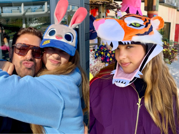 Cauã Reymond e a filha aproveitam férias na Disney: “Ela tá crescendo, mas viro criança”