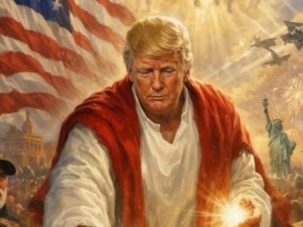 Donald Trump apaga montagem polêmica onde aparece como Jesus Cristo