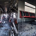 Veja como ficou o vagão de trem que explodiu e paralisou linhas em SP