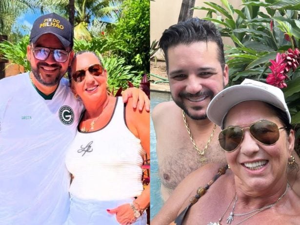 Em clima de romance, mãe de Virginia posta fotos da 1ª viagem com namorado sanfoneiro