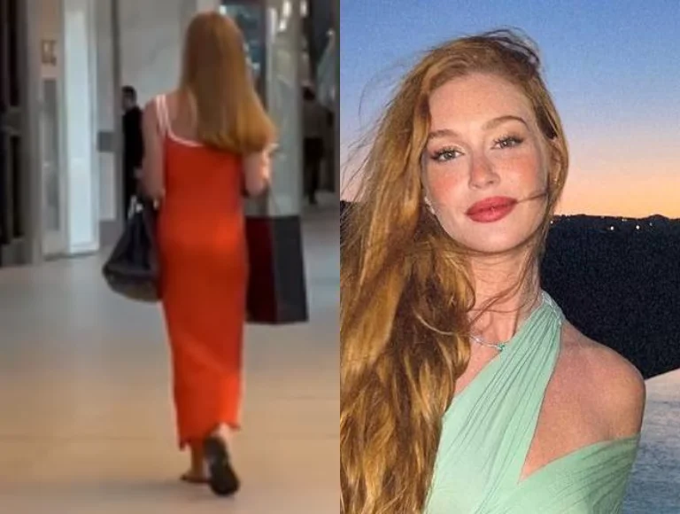 Marina Ruy Barbosa é flagrada usando bolsa de mais de R$ 100 mil e chinelo