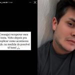 Matheus, da dupla com Kauan, recupera seu perfil no Instagram após assalto: “Tô bem”