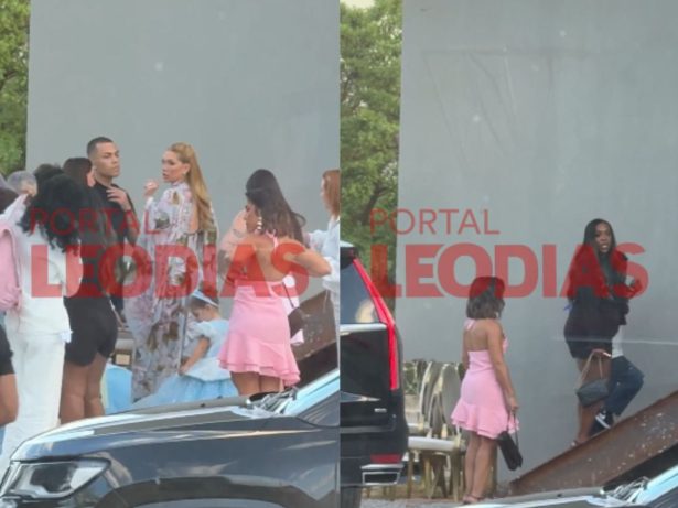 Virginia chega ao lado dos filhos e da família de Vini Jr. para festa de Maria Flor