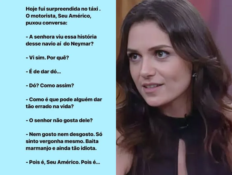 Monica Iozzi divulga conversa com motorista de táxi que debochou de Neymar