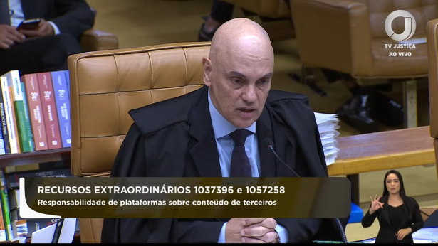 Moraes condena atuação das big techs e defende responsabilização por usuário