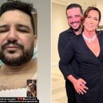 Namorado de Margareth Serrão, mãe de Virgínia, faz lipo HD e passa por transformação no visual