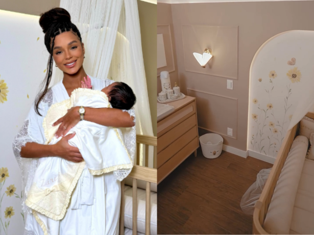 Tema de girassol: Brunna faz tour pelo quarto de Zuri, sua filha com Ludmilla