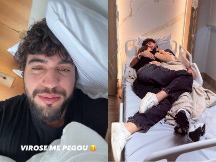 Com virose e febre, Nattan é levado ao hospital na companhia de Rafa Kalimann