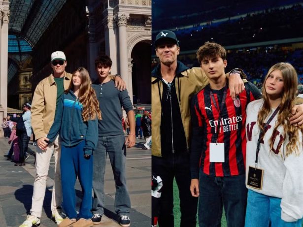Tom Brady compartilha registros de viagem com os filhos de Gisele Bündchen para Milão: “A melhor”