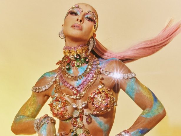 Sabrina Sato desfila com corpo pintado no último ensaio técnico da Vila Isabel; veja fotos!