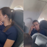 Mulher é criticada por não ceder assento em avião para criança que estava chorando