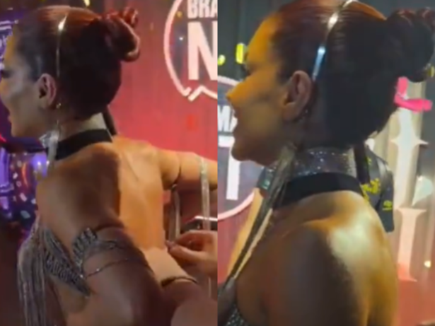 Gkay passa por perrengue com look de Carnaval após top rasgar na Sapucaí
