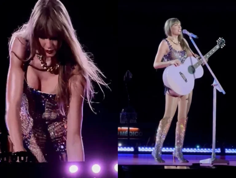 Não está fácil! Salto de Taylor Swift quebra durante último show no Rio