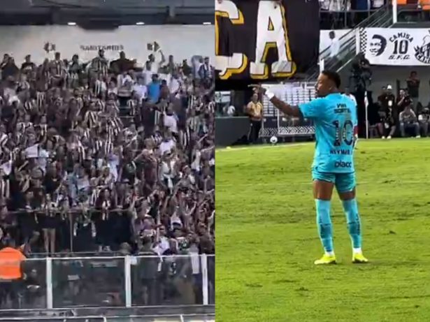 Após provocações da torcida do Botafogo, Neymar marca gol com a mão e é expulso
