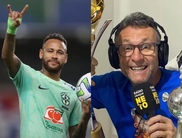 Neymar chama Neto de “babaca” após ex-jogador defender torcedor que atirou pipoca