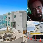 Mansão de Nicolas Cage é afetada após cratera gigante se abrir em Malibu; veja fotos