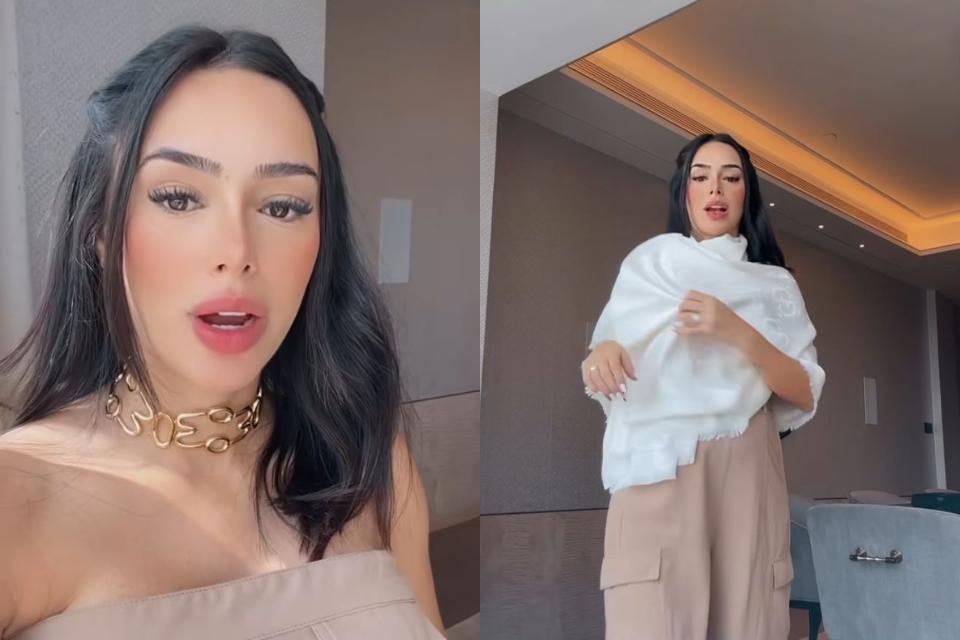 Bruna Biancardi fala sobre restrições de roupa na Arabia Saudita