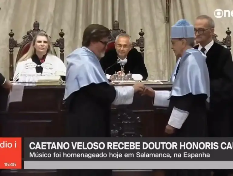 Caetano Veloso recebe título Doutor Honoris Causa na Europa
