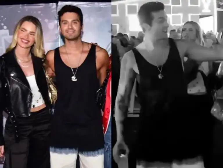 Vídeo flagra  Luan Santana e Yasmin Brunet chegando juntos em festival