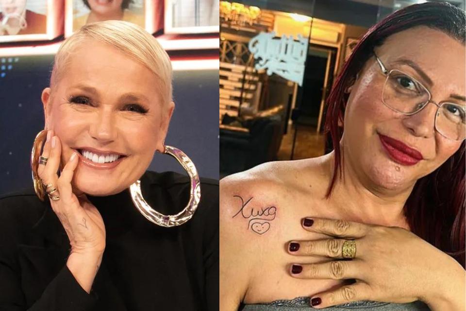 Xuxa reage à tatuagem feita por Luisa Marilac em sua homenagem